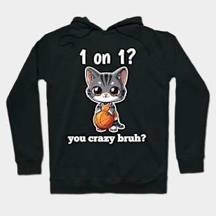 Funny Basketball Cat Hoodie